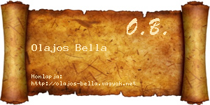Olajos Bella névjegykártya